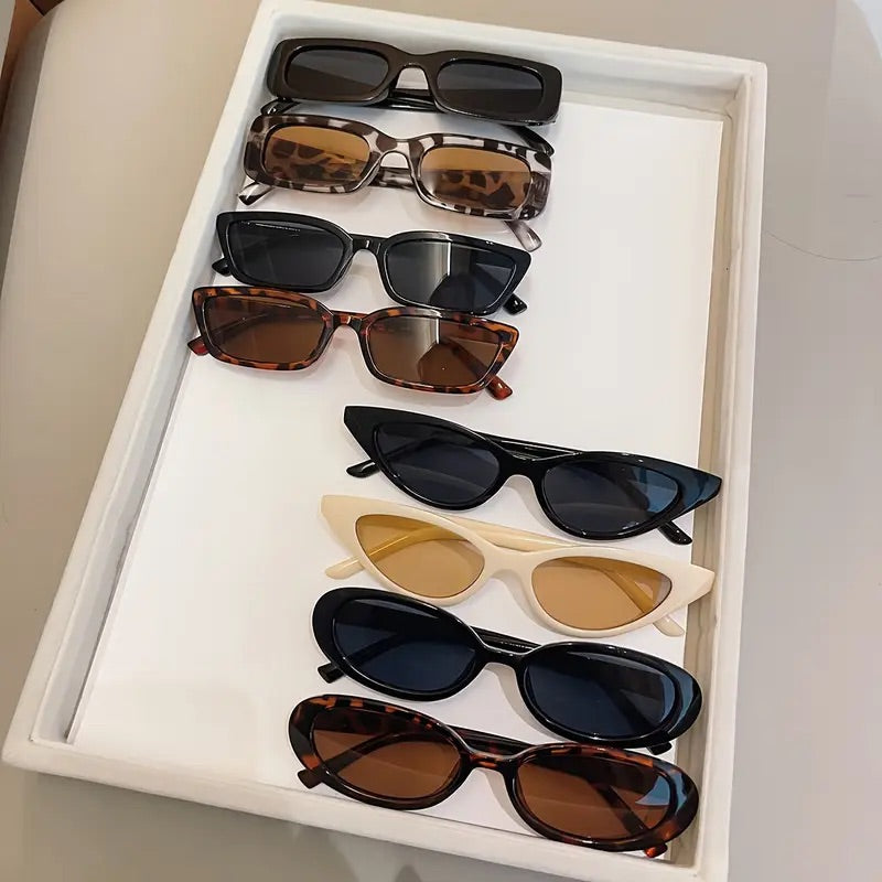 Style8com – 8’li Renkli Retro Tarz Unisex Gözlük Seti