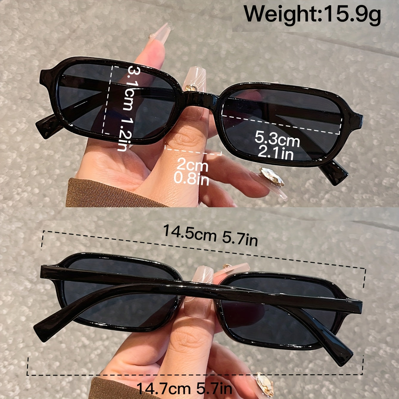 5 adet Moda Küçük Çerçeve Oval Çerçeve Gözlük Seti Minimalist Çerçeve Çok Renkli Moda Gözlükler Günlük Rahat Giyim İçin Mükemmel